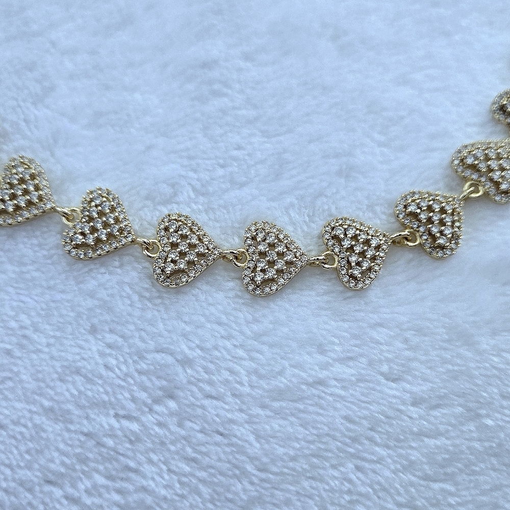 Gemelli👭 "Rebecca" Gold Hearts💛 Necklace - NWT - Picture 15 of 16
